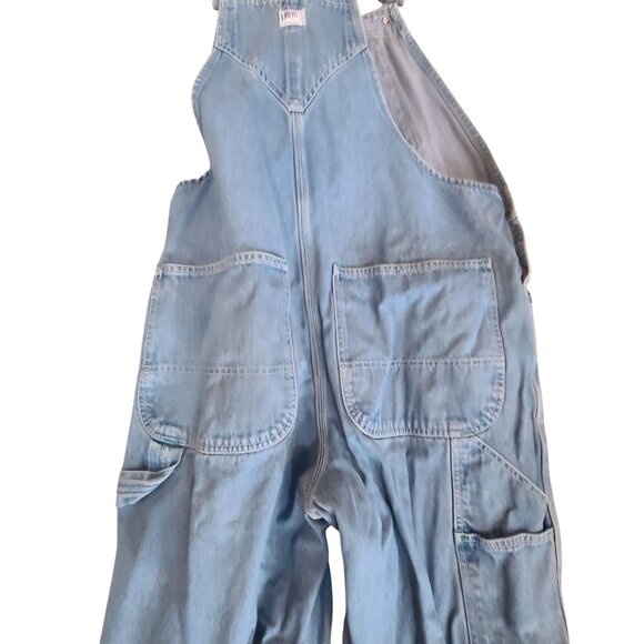 Liberty Men’s Denim Jean Overalls Adjustable Bib Workwear Classic Blue - Picture 8 of 11
